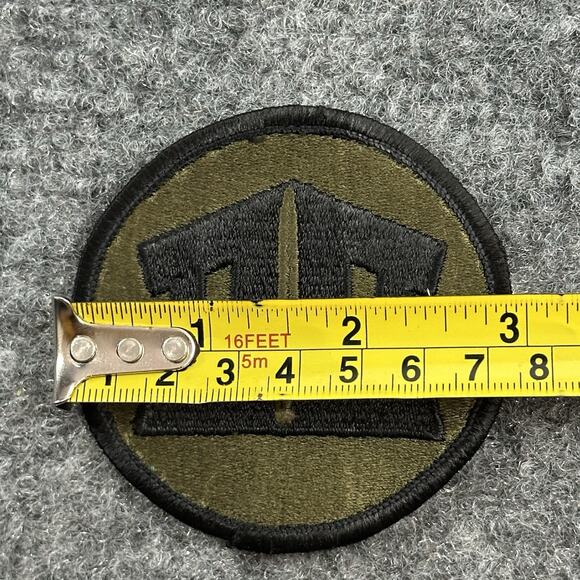 US Army Military Patch Army ROTC School Senior Black Border Subdued Variant Vtg - Picture 4 of 4